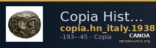 Copia Historia Numorum Italy 1938 — CANOA