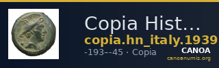 Copia Historia Numorum Italy 1939 — CANOA