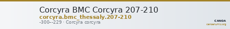 Corcyra BMC Corcyra 207-210 — CANOA