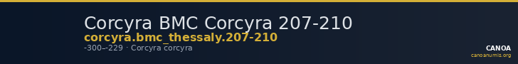 Corcyra BMC Corcyra 207-210 — CANOA
