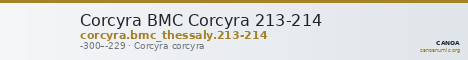 Corcyra BMC Corcyra 213-214 — CANOA
