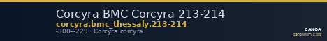 Corcyra BMC Corcyra 213-214 — CANOA