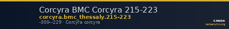 Corcyra BMC Corcyra 215-223 — CANOA