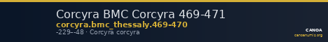 Corcyra BMC Corcyra 469-471 — CANOA
