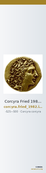 Corcyra Fried 1982 Group I hemidrachm B — CANOA