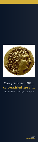 Corcyra Fried 1982 Group I hemidrachm B — CANOA