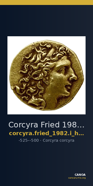 Corcyra Fried 1982 Group I hemidrachm B — CANOA