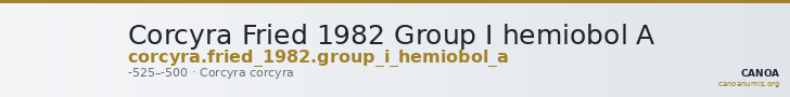 Corcyra Fried 1982 Group I hemiobol A — CANOA