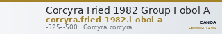 Corcyra Fried 1982 Group I obol A — CANOA