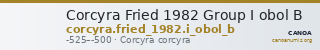 Corcyra Fried 1982 Group I obol B — CANOA