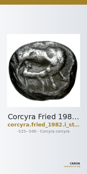 Corcyra Fried 1982 Group I stater — CANOA