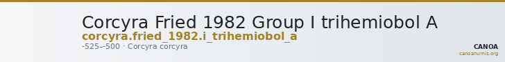 Corcyra Fried 1982 Group I trihemiobol A — CANOA