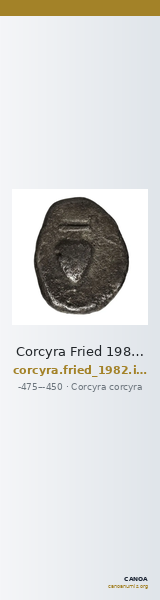 Corcyra Fried 1982 Group II hemidrachm — CANOA