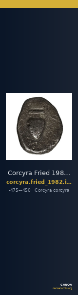 Corcyra Fried 1982 Group II hemidrachm — CANOA