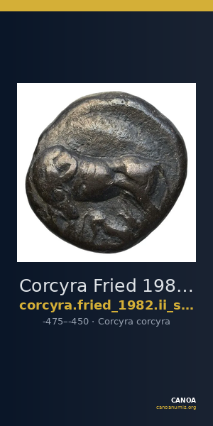 Corcyra Fried 1982 Group II stater — CANOA