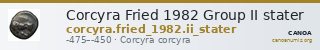 Corcyra Fried 1982 Group II stater — CANOA