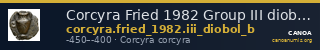 Corcyra Fried 1982 Group III diobol B — CANOA