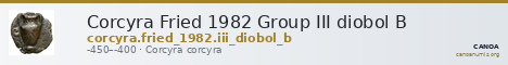 Corcyra Fried 1982 Group III diobol B — CANOA