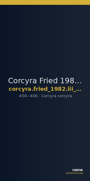 Corcyra Fried 1982 Group III diobol pl.7 78 — CANOA