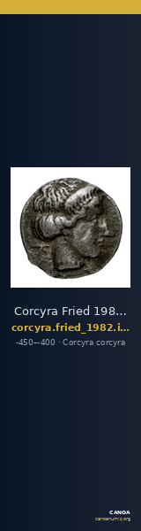 Corcyra Fried 1982 Group III hemidrachm A — CANOA