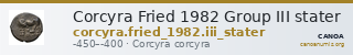 Corcyra Fried 1982 Group III stater — CANOA