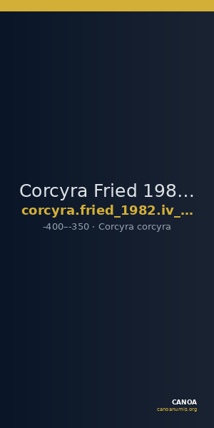 Corcyra Fried 1982 Group IV hemidrachm A — CANOA