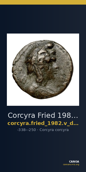 Corcyra Fried 1982 Group V drachm — CANOA
