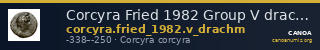 Corcyra Fried 1982 Group V drachm — CANOA