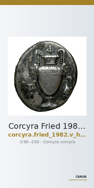 Corcyra Fried 1982 Group V hemidrachm — CANOA