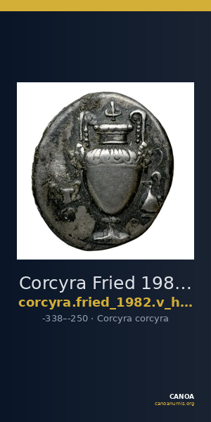 Corcyra Fried 1982 Group V hemidrachm — CANOA