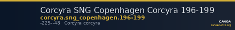 Corcyra SNG Copenhagen Corcyra 196-199 — CANOA