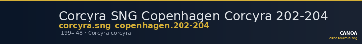 Corcyra SNG Copenhagen Corcyra 202-204 — CANOA