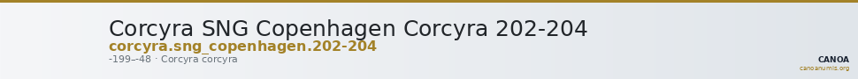 Corcyra SNG Copenhagen Corcyra 202-204 — CANOA