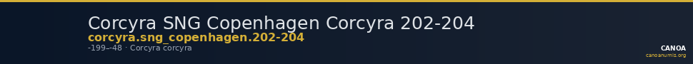 Corcyra SNG Copenhagen Corcyra 202-204 — CANOA