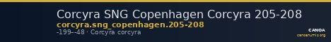 Corcyra SNG Copenhagen Corcyra 205-208 — CANOA