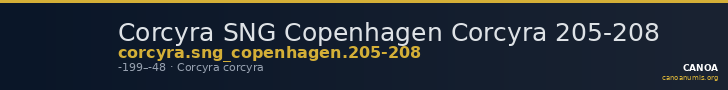 Corcyra SNG Copenhagen Corcyra 205-208 — CANOA