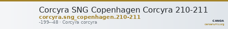 Corcyra SNG Copenhagen Corcyra 210-211 — CANOA