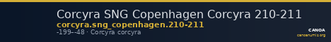 Corcyra SNG Copenhagen Corcyra 210-211 — CANOA