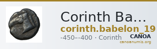 Corinth Babelon 1914 478 — CANOA