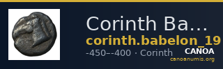 Corinth Babelon 1914 478 — CANOA
