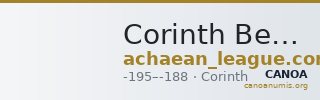 Corinth Benner 2008 Korinth 1-7 — CANOA