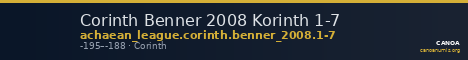 Corinth Benner 2008 Korinth 1-7 — CANOA