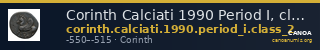Corinth Calciati 1990 Period I, class 2 — CANOA