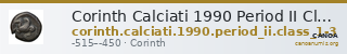 Corinth Calciati 1990 Period II Class I-III — CANOA