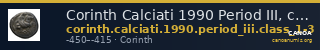 Corinth Calciati 1990 Period III, class 1-3 — CANOA