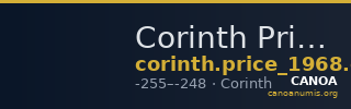 Corinth Price 1968 Class C — CANOA