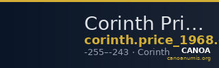 Corinth Price 1968 Class D — CANOA