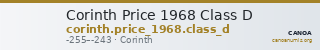 Corinth Price 1968 Class D — CANOA