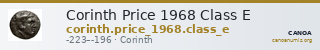 Corinth Price 1968 Class E — CANOA