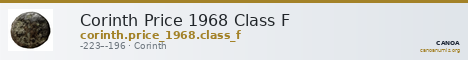 Corinth Price 1968 Class F — CANOA